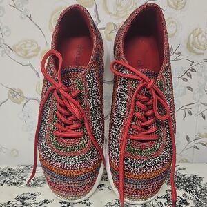 The Sak Women's Colorful Knit Lace-Up Sneakers
